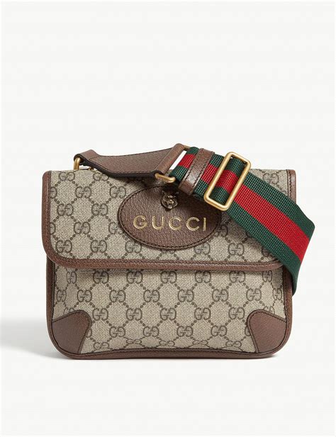 second hand gucci messenger bag|gucci shoulder bag vintage.